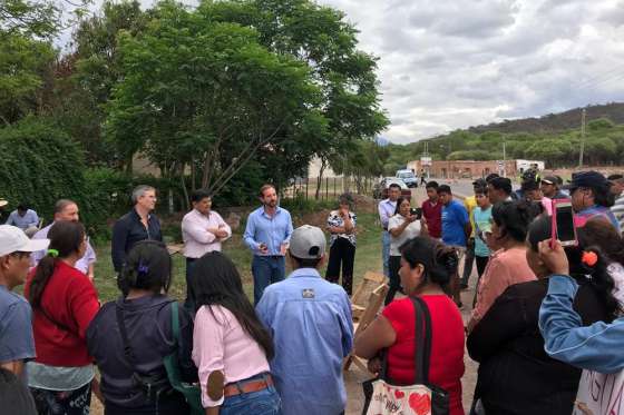Reunión con vecinos de Talapampa y el directorio de Aguas del Norte